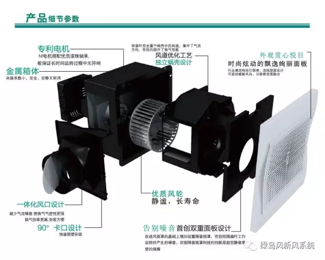 绿岛风吸顶式换气扇